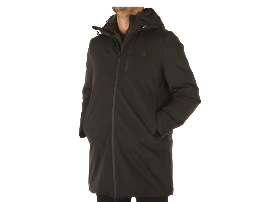  Giaccone Lungo Tecno Soft Shell Nero - Giacche uomo Invicta. Disponibile in diverse taglie: s e colori nero. YOUSPORTY.