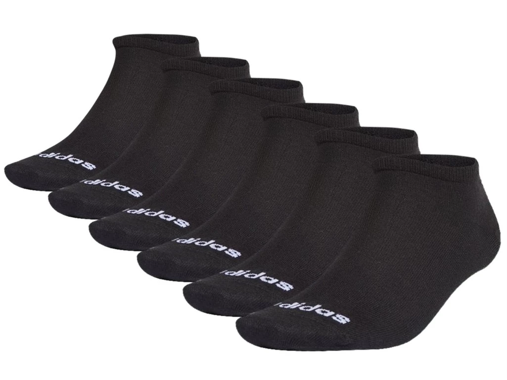  NO SHOW 6PP - Calzini unisex Adidas. Disponibile in diverse taglie: 37, 38, 39 e colori bianco, nero. YOUSPORTY.