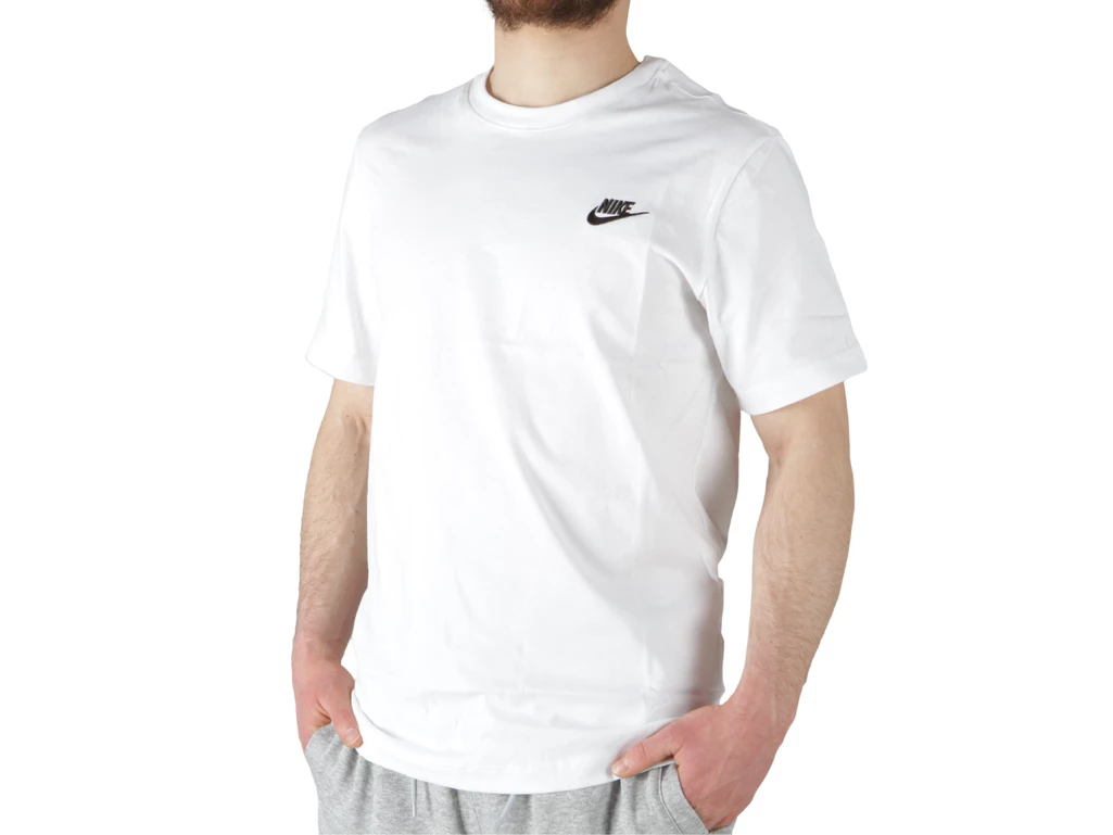 Nike M Nsw Club Tee White Black man AR4997 101
