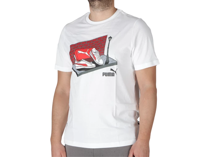 Puma Graphics Sneaker Box Tee White man 680175 02