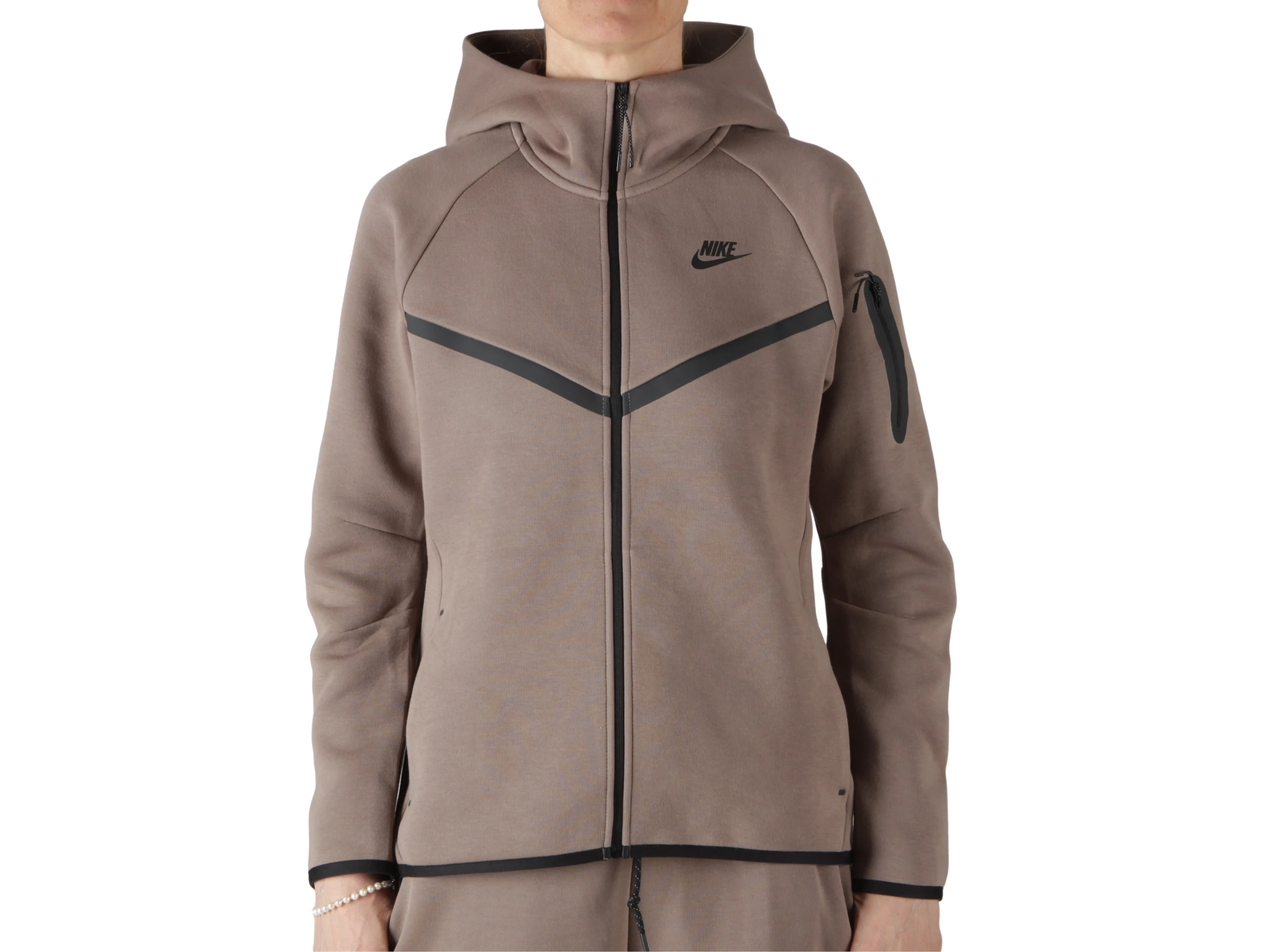 nike w nsw tch flc wr hoodie fz