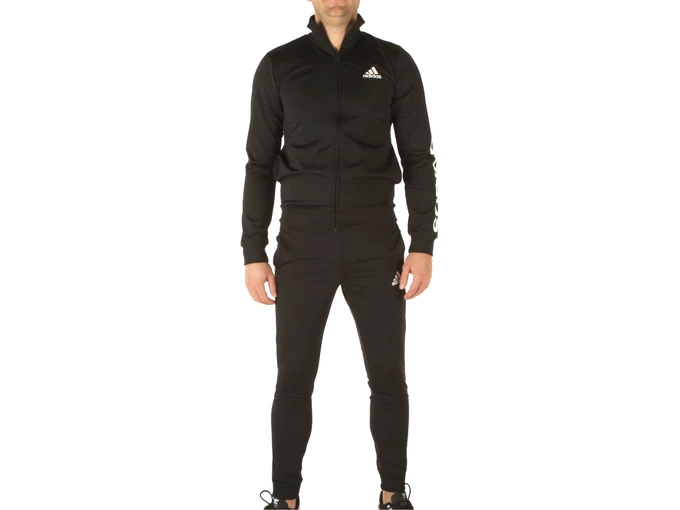  M Lin Tr Tt Ts - Tuta uomo Adidas. Disponibile in diverse taglie: s e colori bianco, nero. YOUSPORTY.