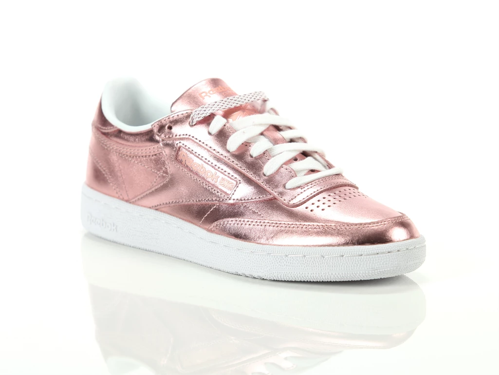  Club C 85 S Shine - Sneakers donna Reebok. Disponibile in diverse taglie: 40, 41, 36, 37, 38, 39 e colori rosa, bianco. YOUSPOR