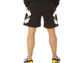  Black Shorts With White Mouth Print - Shorts uomo Phobia Archive. Disponibile in diverse taglie: l, m, s, xl, xs e colori bianc