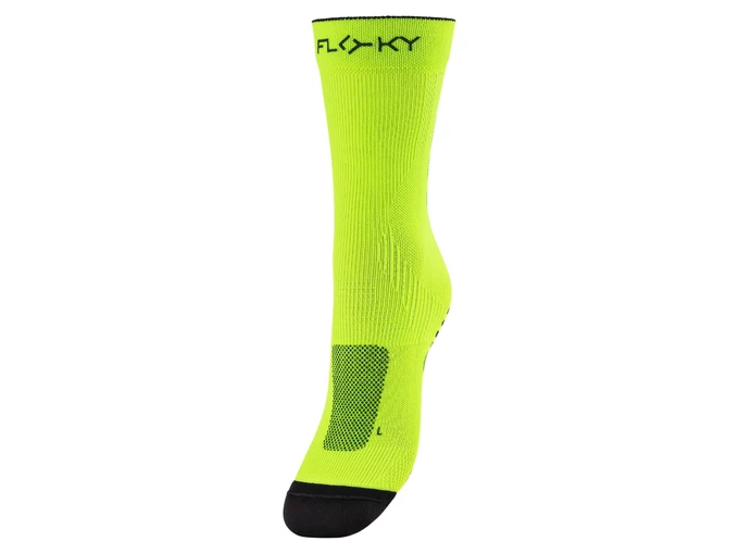  Run Up Medium Giallo Fluo - Calzini unisex Floky. Disponibile in diverse taglie: 36, 37, 38, 39 e colori giallo fluo, nero. YOU
