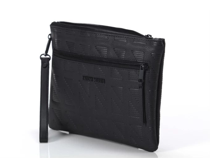 Antony Morato Pouch In Tumbled Pu Stampato Nero unisexe MMAB00389FA21819000