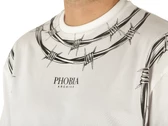  T Shirt White Barbed Wire - T-Shirt uomo Phobia Archive. Disponibile in diverse taglie: l e colori bianco, nero. YOUSPORTY.