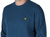  Lambswool Blend Crew Neck Jumper Apres Navy marl - Felpe uomo Lyle & Scott. Disponibile in diverse taglie: l, m, s, xl e colori