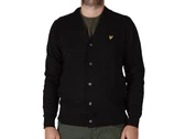  Cotton Merino V Neck Cardigan Jet Black - Felpe uomo Lyle & Scott. Disponibile in diverse taglie: s e colori nero. YOUSPORTY.