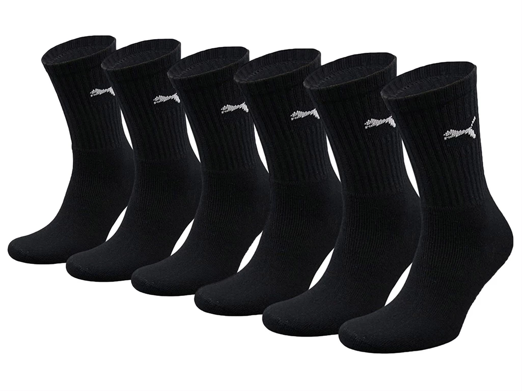 Puma Crew Sock 6 Pairs unisexe 7312 200 2PK