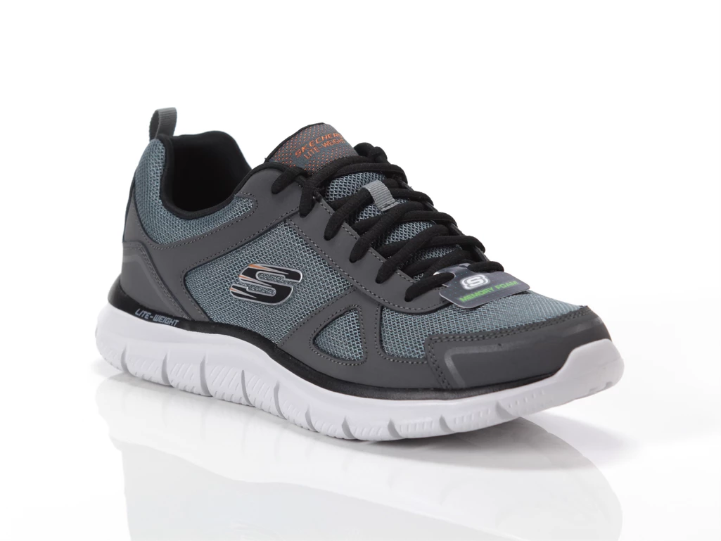 Skechers TRACK GREY homme 52631 CCBK