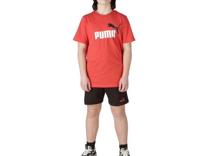 Puma Logo Tee and Shorts Set B niño/chico 686298 15 