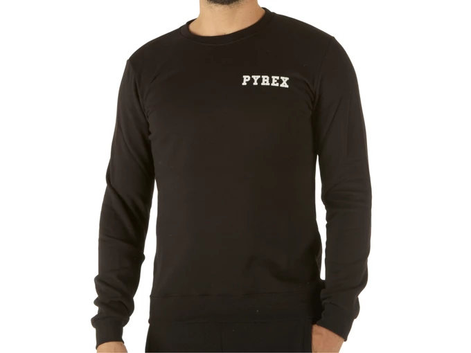 Pyrex Maglia Girocollo Uomo Felpa Nera hombre 21IPB42784 NER 