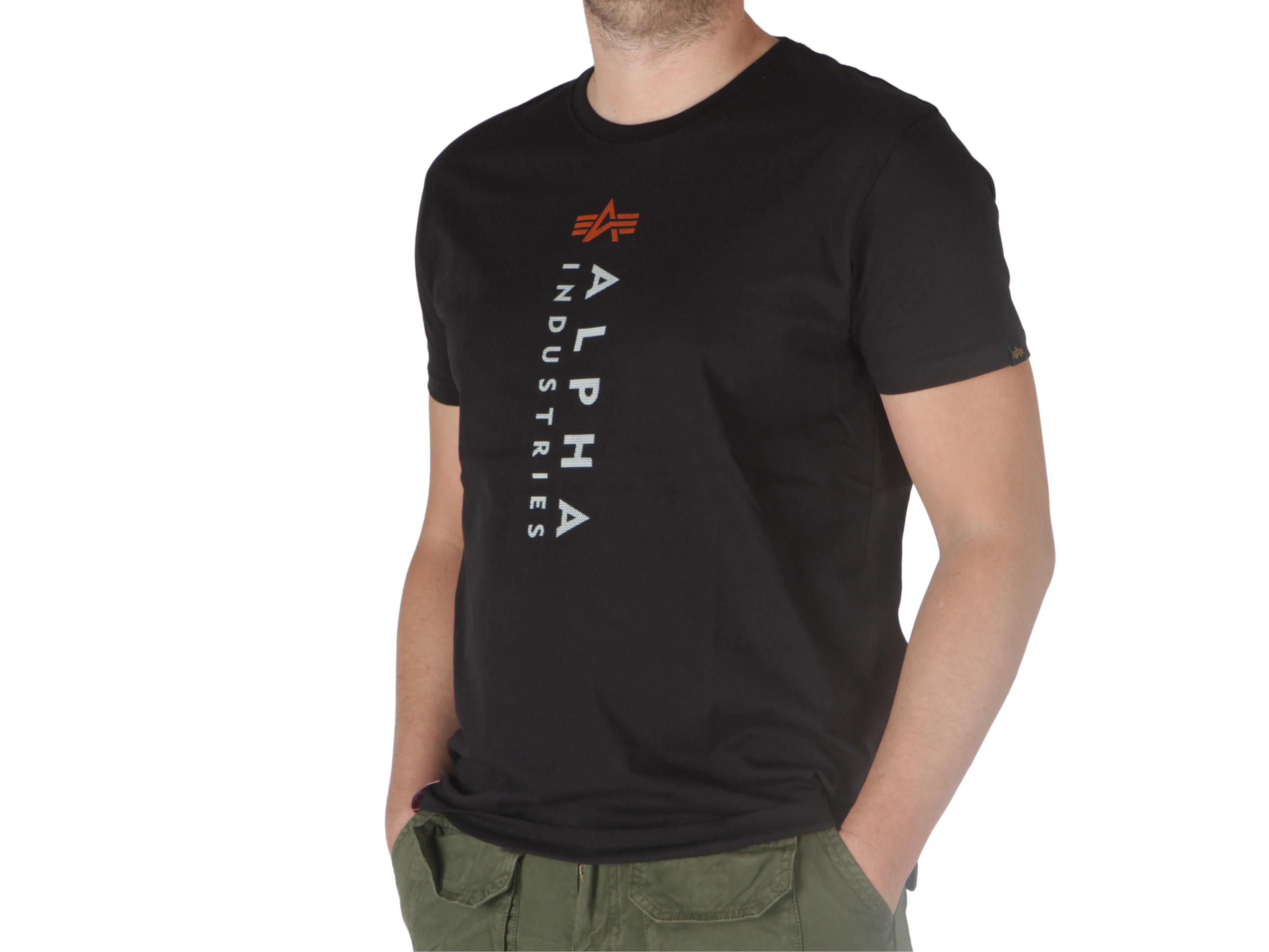 Alpha Industries SMALL LOGO - T-shirt con stampa - grey blue/grigio