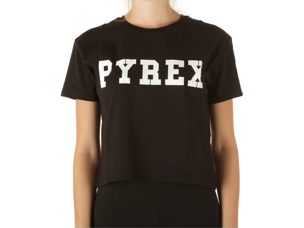  Maglia Corta Donna In Jersey Nero - T-Shirt donna Pyrex. Disponibile in diverse taglie: l, xs e colori bianco, nero. YOUSPORTY.