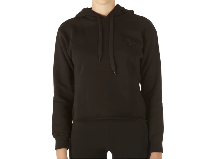  Maglia Cappuccio Donna In Felpa Nero - Felpe donna Pyrex. Disponibile in diverse taglie: m, s, xs e colori nero. YOUSPORTY.