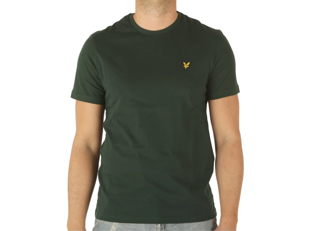  Plain T-Shirt Dark Green - T-Shirt uomo Lyle & Scott. Disponibile in diverse taglie: l, m, s e colori verde. YOUSPORTY.