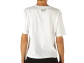 Emporio Armani T-Shirt Logo Crossover Bianco woman 8NTT22 TJBEZ 1100