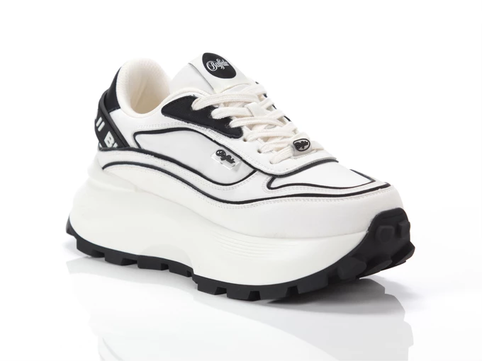  Manhatten One-vegan - Sneakers donna Buffalo. Disponibile in diverse taglie: 40, 41, 36, 37, 38, 39 e colori bianco, nero. YOUS