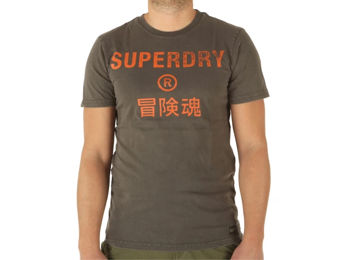 Superdry Vintage Corp Logo Tee Vintage Black hombre M1011475A 06A 