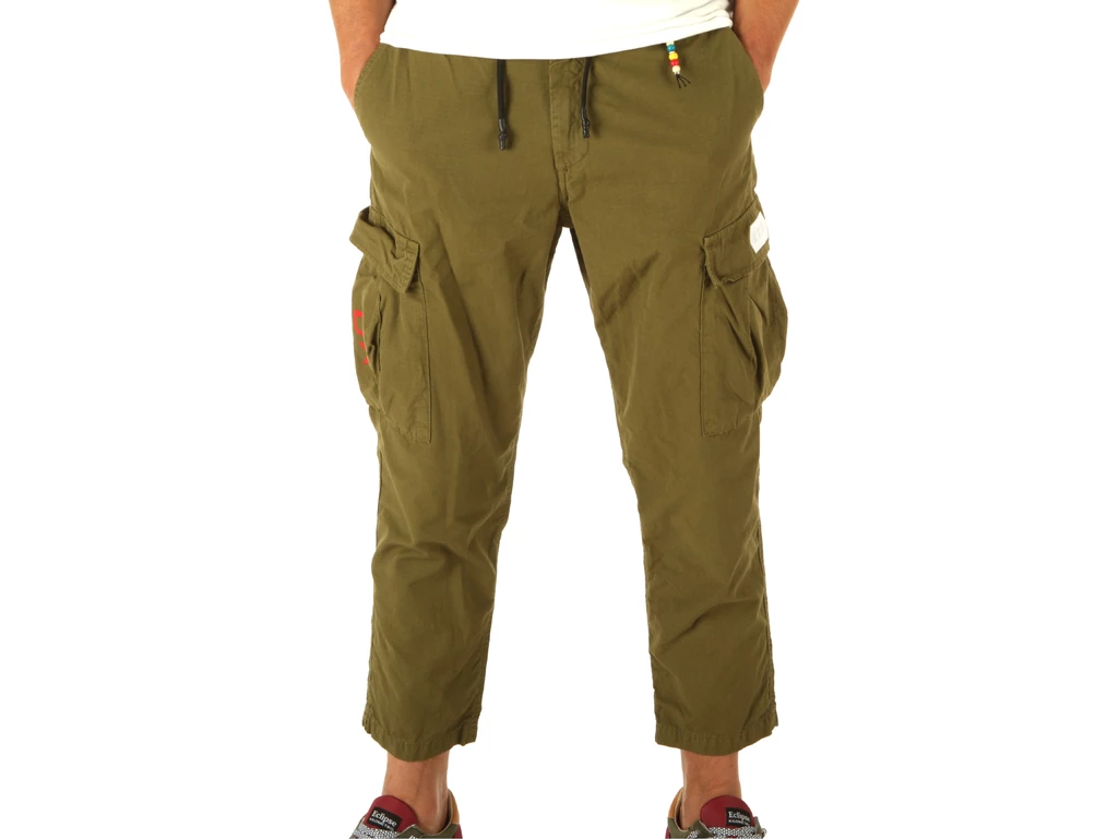 Berna Pantalone Tasconato Coulisse Verde homme 196121-6