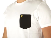 Lyle & Scott Contrast Pocket T-Shirt White Jet Black man TS831VOG W104