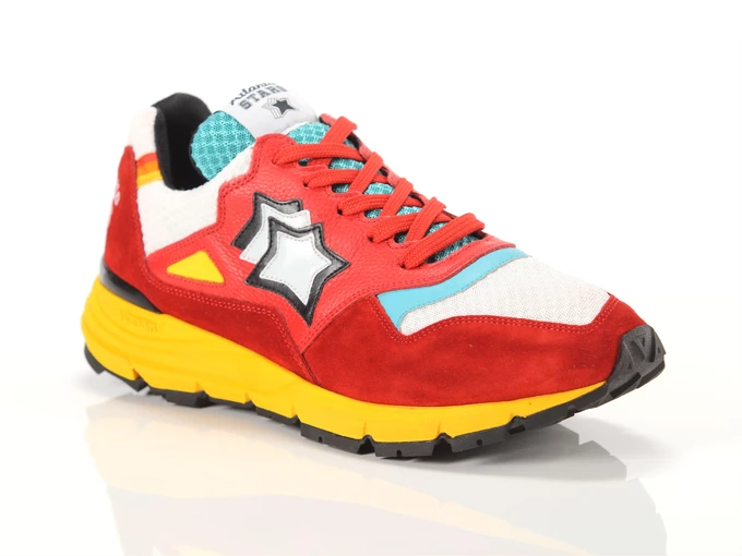  Polaris - Sneakers uomo Atlantic Stars. Disponibile in diverse taglie: 42, 43, 44, 45 e colori rosso, bianco, ocra. YOUSPORTY.