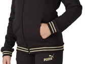  ESS+ Glitter FZ Suit - Tuta bambina Puma. Disponibile in diverse taglie: 10y, 11y, 12y, 13y, 14y, 15y, 16y, 9y e colori oro, ne