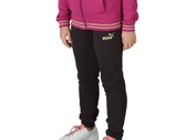  ESS+ Glitter FZ Suit - Tuta bambina Puma. Disponibile in diverse taglie: 10y, 11y, 12y, 13y, 14y, 15y, 16y, 9y e colori fucsia,