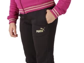 ESS+ Glitter FZ Suit - Tuta bambina Puma. Disponibile in diverse taglie: 10y, 11y, 12y, 13y, 14y, 15y, 16y, 9y e colori fucsia,