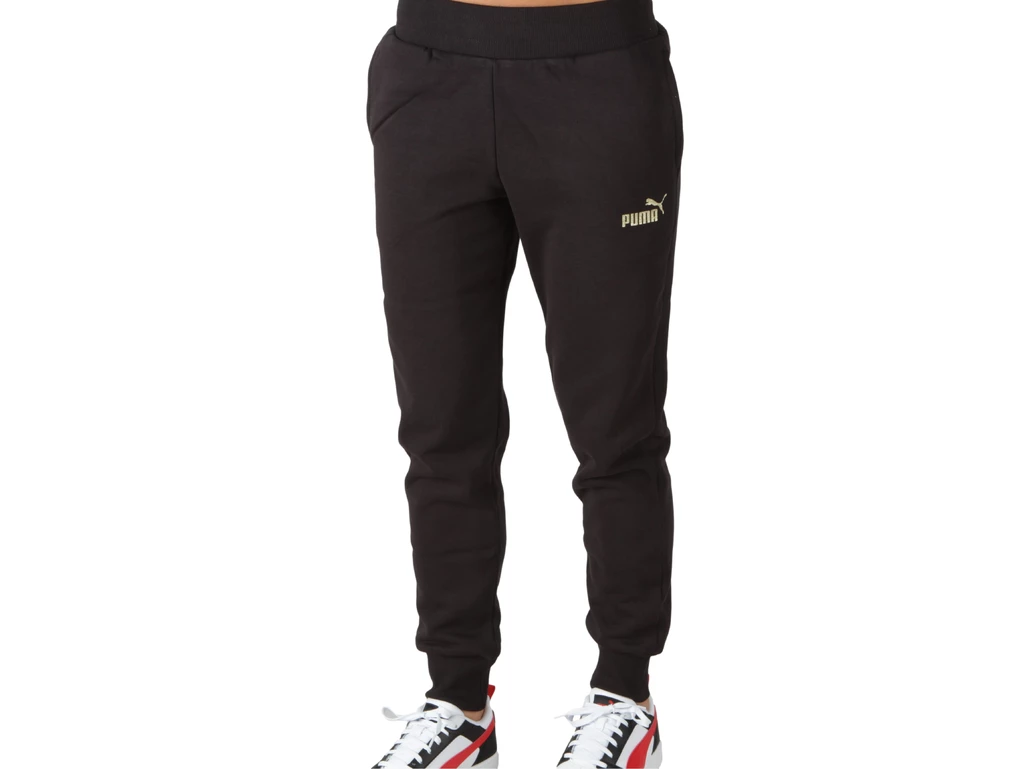  ESS+ Glitter Logo Pants - Pantaloni donna Puma. Disponibile in diverse taglie: l, m, s e colori nero. YOUSPORTY.