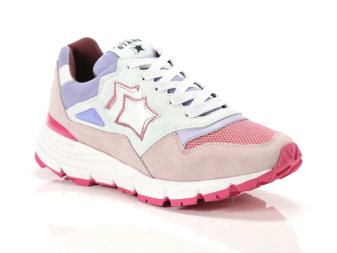  Agena - Sneakers donna Atlantic Stars. Disponibile in diverse taglie: 41, 37, 38, 39 e colori rosa, lilla, bianco. YOUSPORTY.