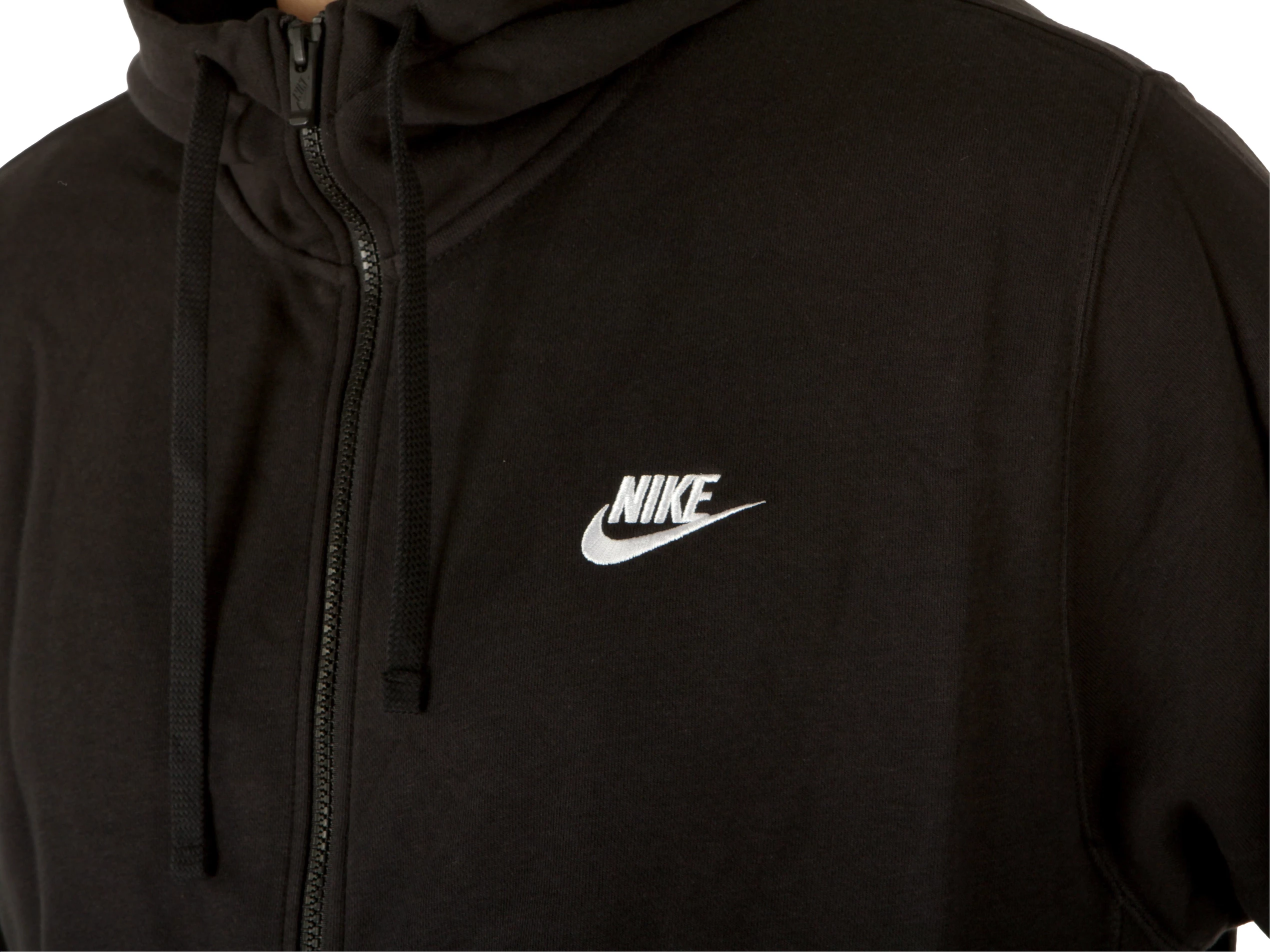 nike m nsw club hoodie fz ft