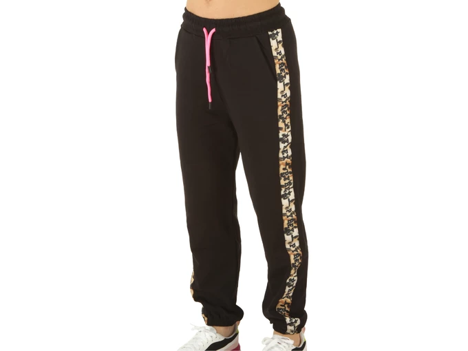  Pantalone Donna In Felpa Nero - Pantaloni donna Pyrex. Disponibile in diverse taglie: s e colori nero. YOUSPORTY.