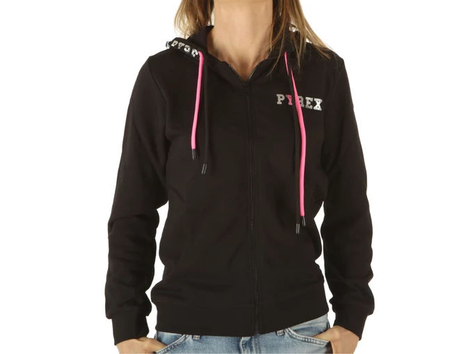 Pyrex Full Zip Donna In Felpa Nero mujer 22EPB43215 NER 