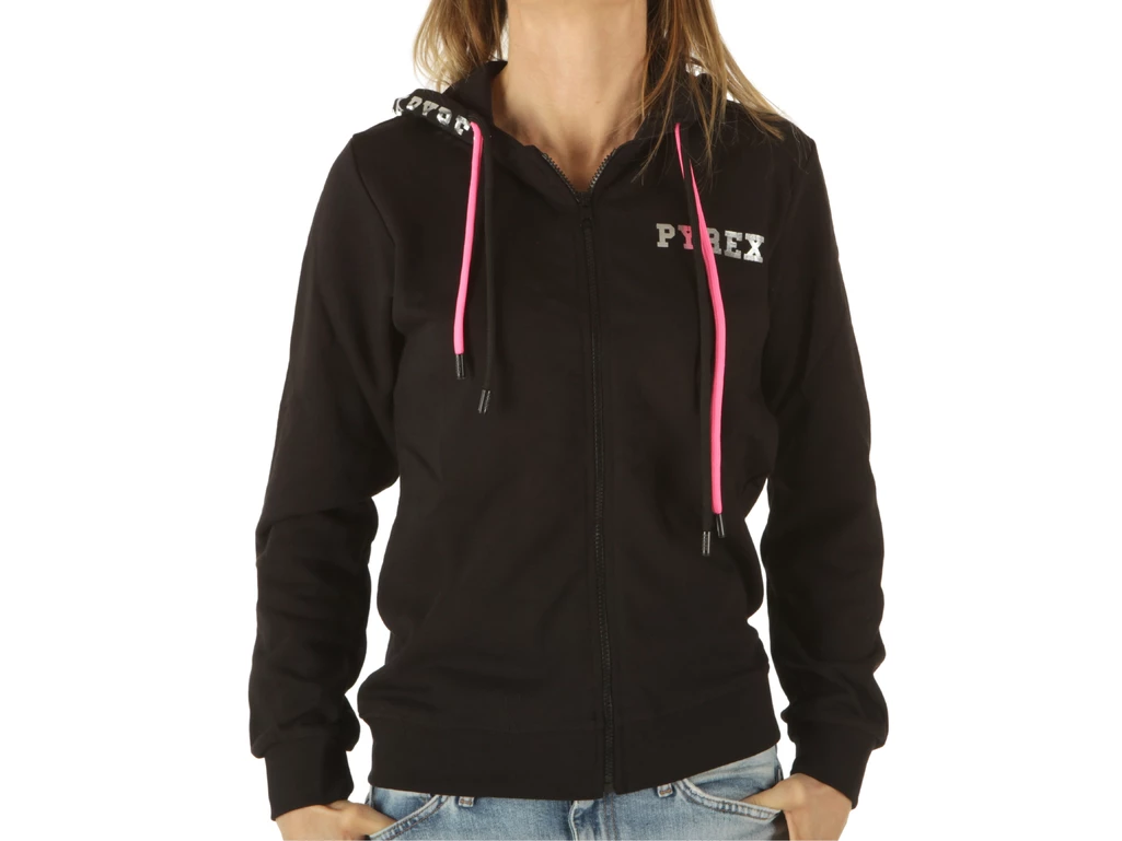Pyrex Full Zip Donna In Felpa Nero femme 22EPB43215 NER