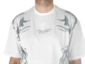  White T-shirt Lateral Grey Lightning - T-Shirt uomo Phobia Archive. Disponibile in diverse taglie: l, m, s, xl e colori grigio,
