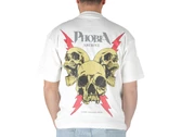 Phobia Archive White Tshirt Red Screaming Skull hombre PH00651 