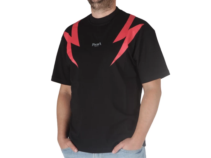 Phobia Archive Black Tshirt Red Screaming Skulls hombre PH00653 