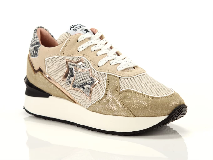  Andromeda - Sneakers donna Atlantic Stars. Disponibile in diverse taglie: 36, 37, 39 e colori bronzo, beige, bianco. YOUSPORTY.