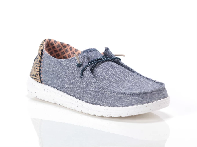  Wally Chambray Woven - Sneakers donna Hey Dude. Disponibile in diverse taglie: 40, 41, 36, 37, 38, 39 e colori blu. YOUSPORTY.