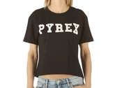  Maglia Corta Donna In Jersey Nero Stampa Bianca - T-Shirt donna Pyrex. Disponibile in diverse taglie: l, m, s, xs e colori bian