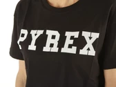  Maglia Corta Donna In Jersey Nero Stampa Bianca - T-Shirt donna Pyrex. Disponibile in diverse taglie: l, m, s, xs e colori bian