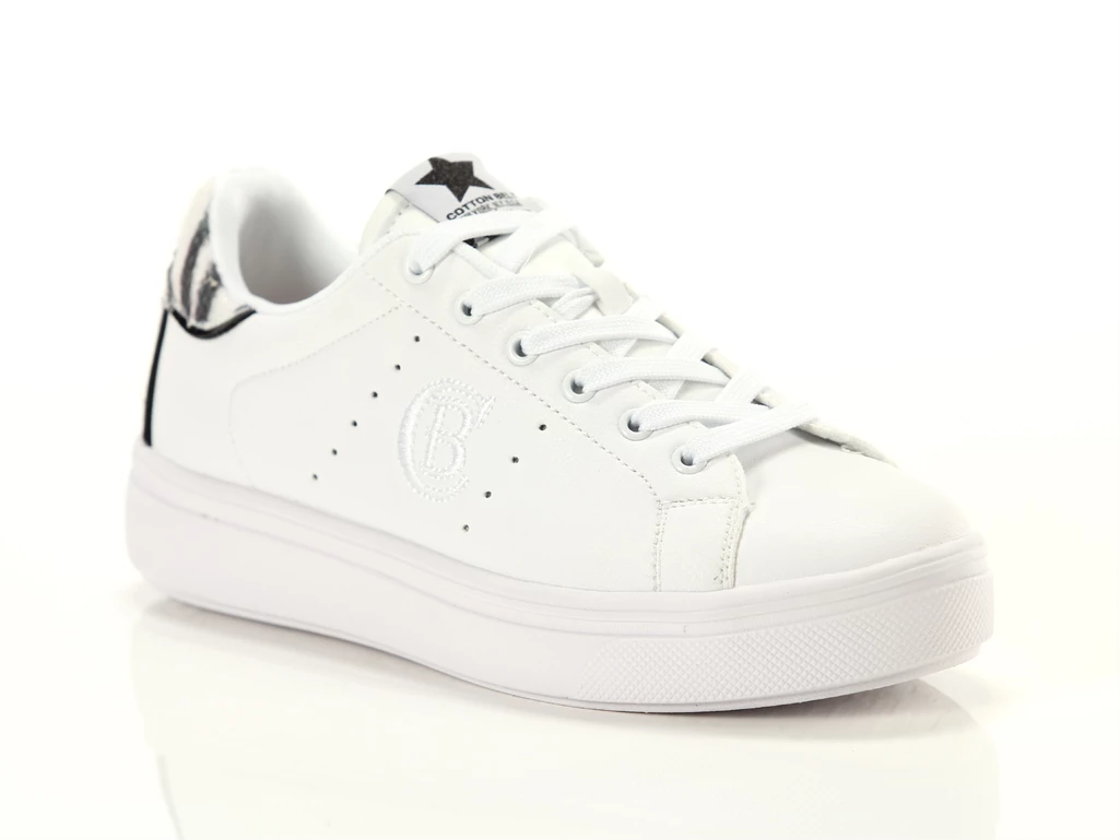  Jaguar Animal Mirror 56 Wht Blk - Sneakers donna Cotton Belt. Disponibile in diverse taglie: 38 e colori bianco, nero. YOUSPORT