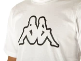 Robe di Kappa Cromen Logo Tee White Black homme 303HZ70 903
