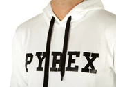 Pyrex Maglia Cappuccio In Felpa Uomo Bianco Stampa Nera homme 22EPB40031 BIA