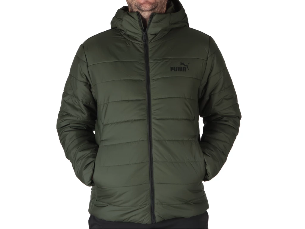  ESS Hooded Padded Jacket - Piumini uomo Puma. Disponibile in diverse taglie: s e colori verde. YOUSPORTY.