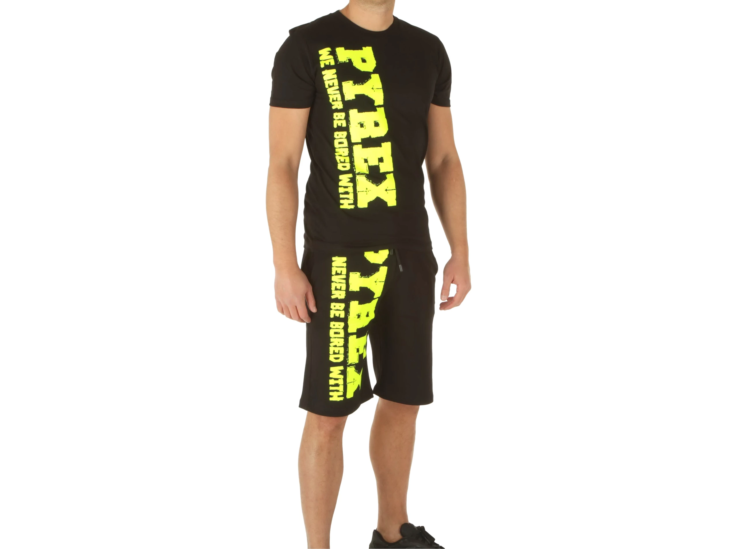 Pyrex Bermuda Jersey Uomo Completo Maglia In Jersey Bermuda In