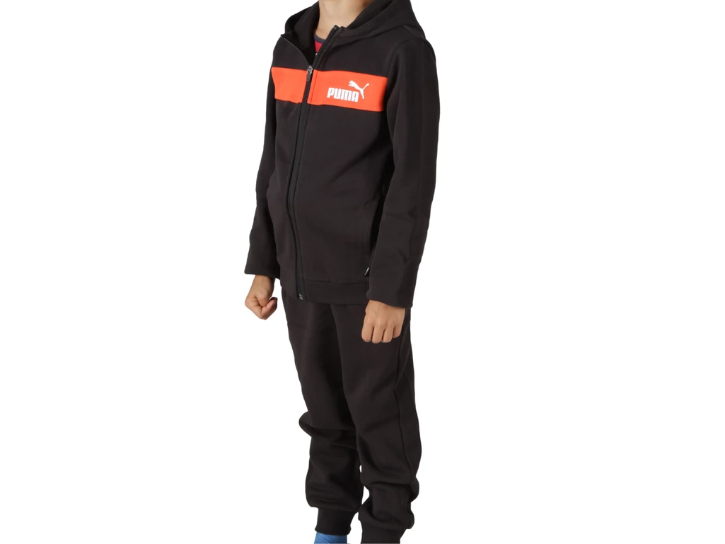  FZ Panel Hooded Tracksuit - Tuta ragazzo Puma. Disponibile in diverse taglie: 10y, 11y, 12y, 13y, 14y, 15y, 16y, 9y e colori ne