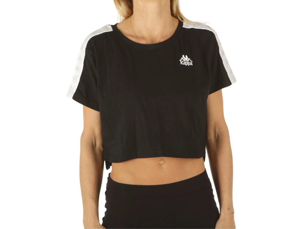  T-Shirt Banda Apua - T-Shirt donna Robe di Kappa. Disponibile in diverse taglie: l, m, s e colori bianco, nero. YOUSPORTY.